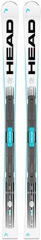 HEAD-Ski mit blauem Logo und HEAD-Schriftzug auf weißem Hintergrund.