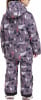 Mädchen im Winteroverall mit Eisbären- und Baumdruck.