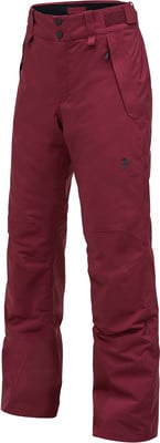 Damen-Ski-Hose in Weinrot mit Peak Performance Logo.