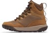 Braune knöchelhohe Outdoor-Schuhe mit Schnürsenkeln und robuster Sohle.