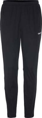 Schwarze Craft Herren Trainingshose mit weißem Logo und Reißverschlusstaschen. Schwarze Craft Herren Trainingshose mit weißem Logo und Reißverschlusstaschen.