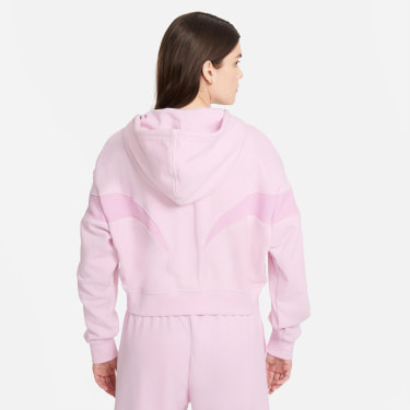 Air Oversized Fleece Hoodie mit Fullzip