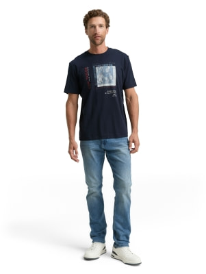 Tom Tailor Printed S-Shirt férfi póló