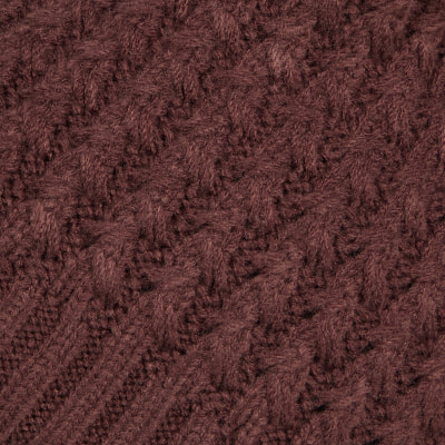 Braunes Strickmuster mit Zopfmuster. Braunes Strickmuster mit Zopfmuster.