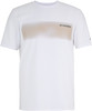 Weißes T-Shirt mit Grafikdruck und dem Schriftzug „JOY SPORTSWEAR“.