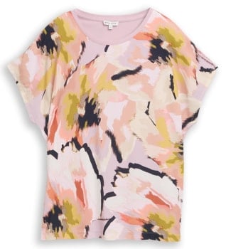 Tom Tailor Fabric Mix Print női póló