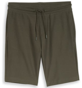 Férfi khaki rövidnadrág húzózsinórral és zsebekkel.