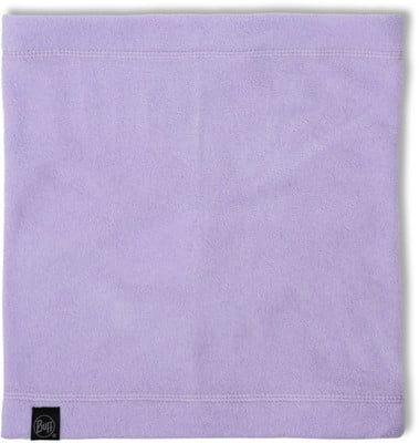 Violettes Buff Fleece-Halstuch mit Logo am Rand. Violettes Buff Fleece-Halstuch mit Logo am Rand.