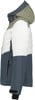 Herren-Winterjacke mit Kapuze in mehrfarbigem Design.