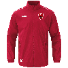 Eine rote Jacke mit dem SPG-Logo und der Nummer 10 auf der linken Seite.