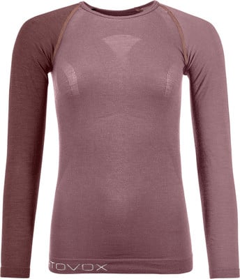 Damen-Langarm-Thermo-Shirt in Rosa mit Logo. Damen-Langarm-Thermo-Shirt in Rosa mit Logo.