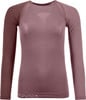 Damen-Langarm-Thermo-Shirt in Rosa mit Logo.