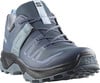 Blauer Damen-Wanderschuh von Salomon mit Gore-Tex-Membran und robuster Sohle.