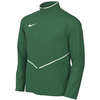 Zelená pánska bunda Nike so zapínaním na zips a bielym logom.