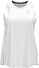 Damen-Tanktop von Odlo in Weiß mit Logo und dezentem Muster.