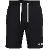 Schwarze JAKO Herren-Shorts mit weißem Kordelzug und Logo.