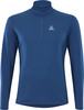 Blaue Herrenjacke mit kurzem Reißverschluss und Löffler-Logo.