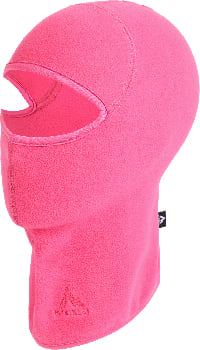 Eine pinke McKinley-Fleece-Sturmhaube mit Augen- und Mundöffnungen.
