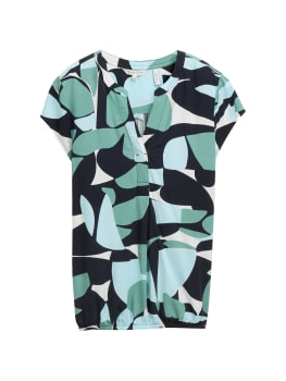 Tom Tailor TOM TAILOR Blouse Printed Női rövid ujjú blúz