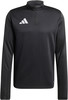 Schwarzes Langarmshirt mit Adidas-Logo auf der Brust.