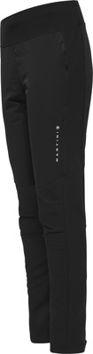 Schwarze Damen-Outdoorhose mit Martini-Logo und Reißverschlusstaschen. Schwarze Damen-Outdoorhose mit Martini-Logo und Reißverschlusstaschen.