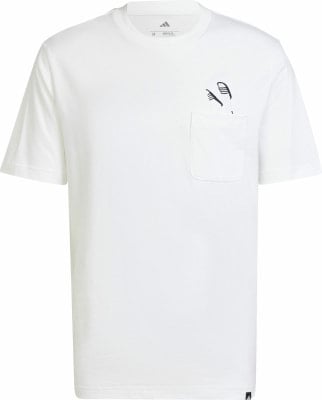 adidas Lounge Slides Graphic Pocket T-Shirt