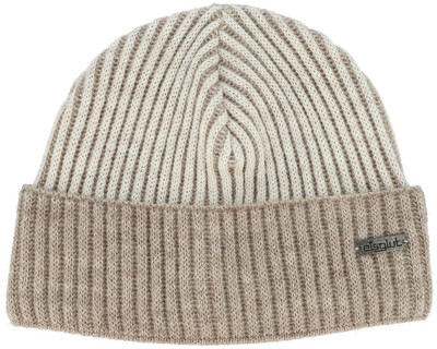 Gerippte Mütze mit Eisglut-Logo, beige und hellbraun. Gerippte Mütze mit Eisglut-Logo, beige und hellbraun.
