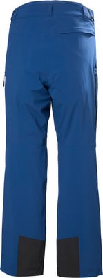 Blaue Skihose mit schwarzen Details an den Beinen. Blaue Skihose mit schwarzen Details an den Beinen.