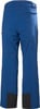 Blaue Skihose mit schwarzen Details an den Beinen.
