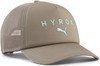 Braune Mesh-Kappe mit HYROX- und Puma-Logo.