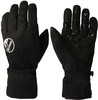 Schwarze Skihandschuhe mit ESKA-Logo und rutschfester Handflächenbeschichtung.