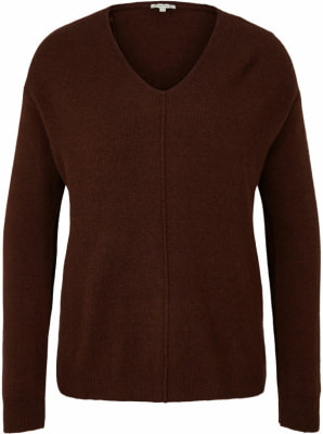 Tom Tailor Knit Cozy V-Neck női pulóver