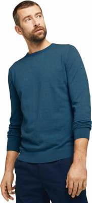Tom Tailor Basic Crew Neck férfi pulóver