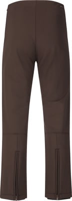 Braune Hose mit langen Beinen und Reißverschlüssen unten. Braune Hose mit langen Beinen und Reißverschlüssen unten.