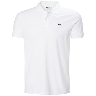 Fehér galléros póló rövid ujjal és Helly Hansen logóval. Fehér galléros póló rövid ujjal és Helly Hansen logóval.