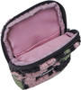 Geöffnete, flauschige Geldbörse mit rosa Futter und Camouflage-Muster.