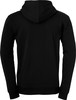 Schwarzer Herren Hoodie von hinten gezeigt.