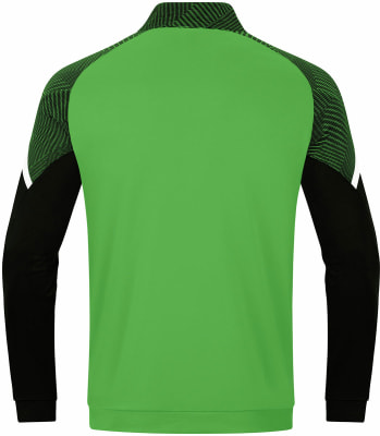 Grünes Sweatshirt mit schwarzen Ärmeln und Muster an den Schultern. Grünes Sweatshirt mit schwarzen Ärmeln und Muster an den Schultern.