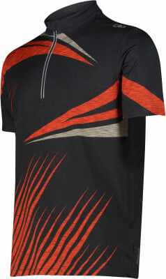 CMP T-Shirt Radshirt mit Fullzip