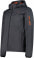 Melange Softshelljacke mit Kapuze