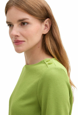 Tom Tailor TOM TAILOR Waffle Crew Női L/S póló