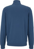 Blaue Herrenjacke mit hohem Kragen und langen Ärmeln.