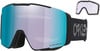 Oakley Skibrille mit blau-violetter Spiegellinse und Ersatzglas.