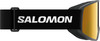 Salomon Skibrille mit schwarzem Band und goldenem Glas.