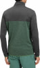 Herren-Pullover mit langen Ärmeln und Farbblock in Dunkelgrau und Grün.