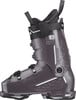 Grauer Nordica Skischuh mit Schnallen und Markenlogo.