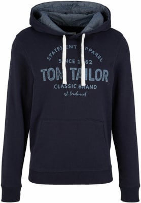 Tom Tailor Basic Printed férfi kapucnis pulóver Tom Tailor Basic Printed férfi kapucnis pulóver