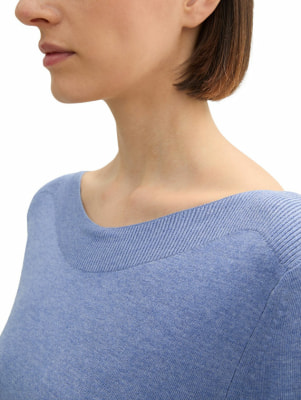 Tom Tailor TOM TAILOR Knit Boatneck Női pulóver