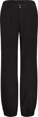 Schwarze Hose mit elastischem Bund und Bündchen an den Hosenbeinen.