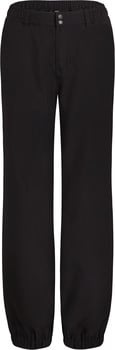 Schwarze Hose mit elastischem Bund und Bündchen an den Hosenbeinen.